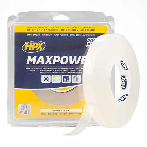Max Power transparant 19mm x 16,5m - 00105010 01 small - 00105010