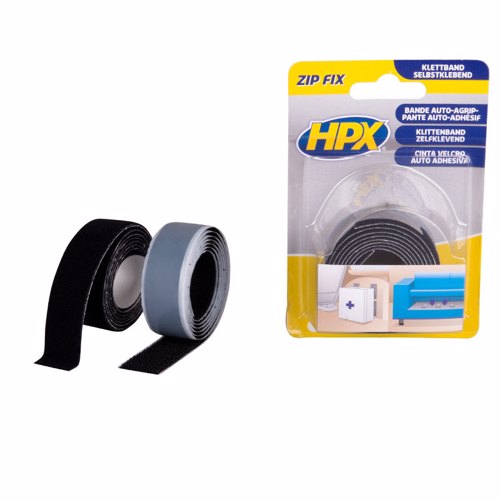 ZipFix klittenband (haak+lus) - zwart 20mm x 1m - 00105020 02 small - 00105020