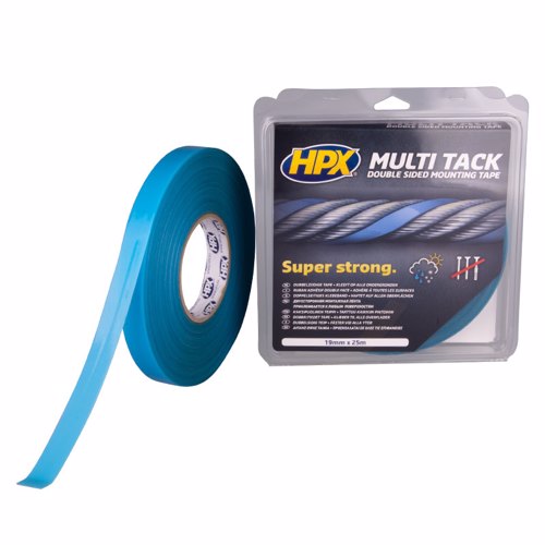Dubbelzijdige Multi Tack tape - semi-transparant 19mm x 25m - 00105200 01 small - 00105200