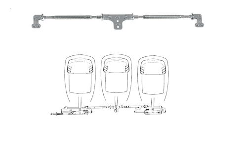 Ultraflex A97-30 Koppelstang tbv dual UC128-OBF, 660-762mm - 00123054 01 small - 00123054