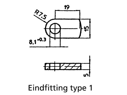 Uflex gasveer, L=600mm/S=262mm/20kg - 00135110 03 small - 00135110