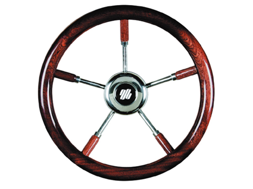 Ultraflex Stuurwiel V67 - Mahonie RVS spaken 400mm - 00183043 04 small - 00183043
