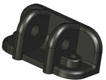 Bennett Bevestiging Cil/Trimvlak A1113 - Lower Hinge - 00190725 01 small - 00190725