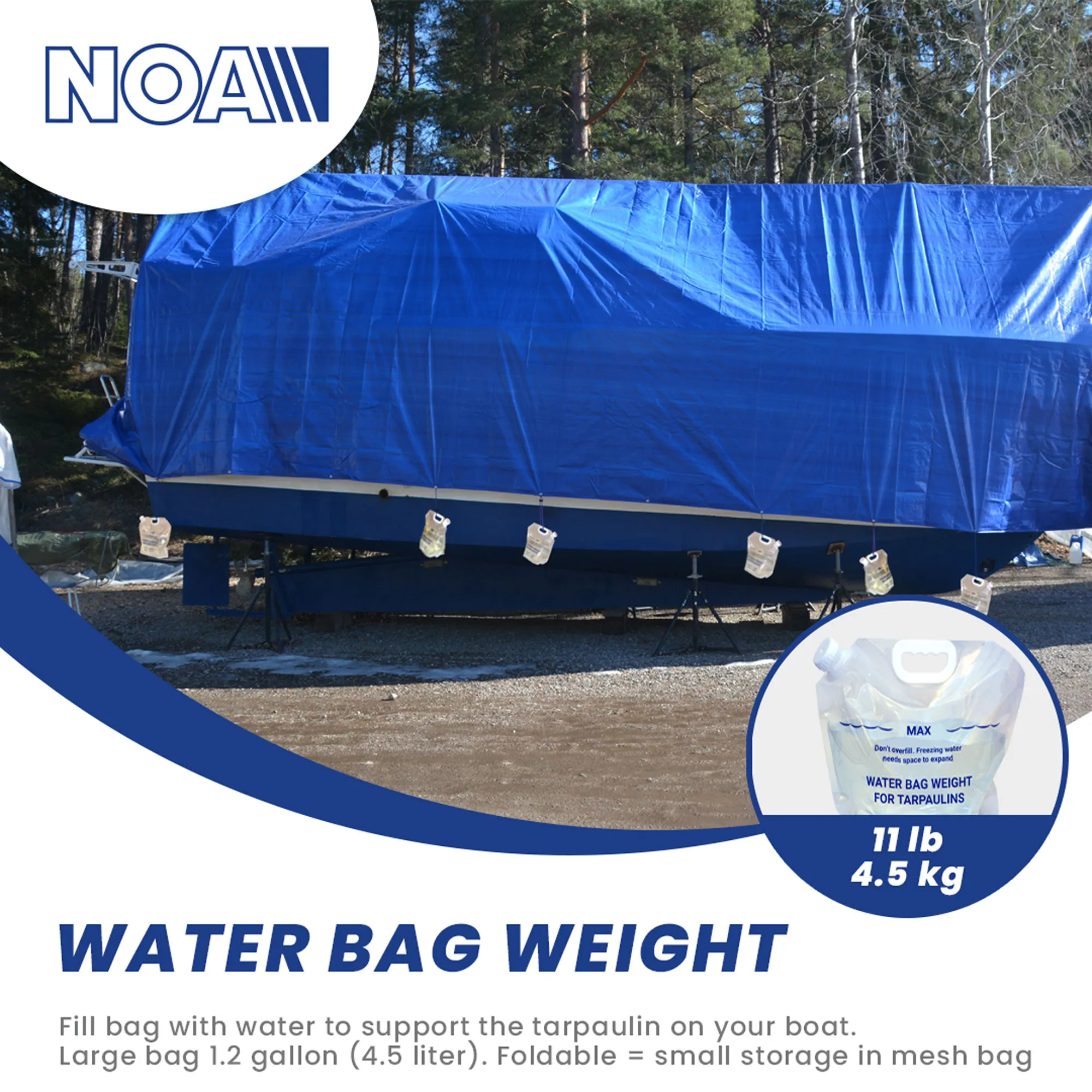 NOA Waterzakgewicht voor dekzeil, set van 8 - 00200777 5 - 00200777
