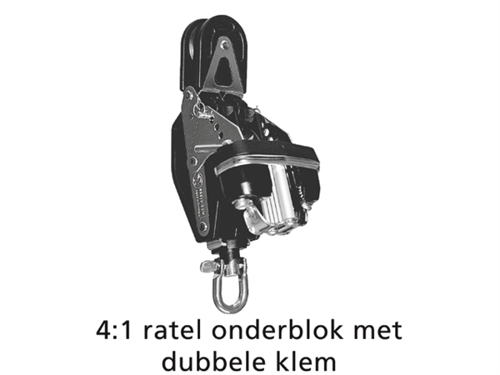 Easy Matic 1, 4:1 ratelonderblok+klem - 00207002 04 small - 00207002
