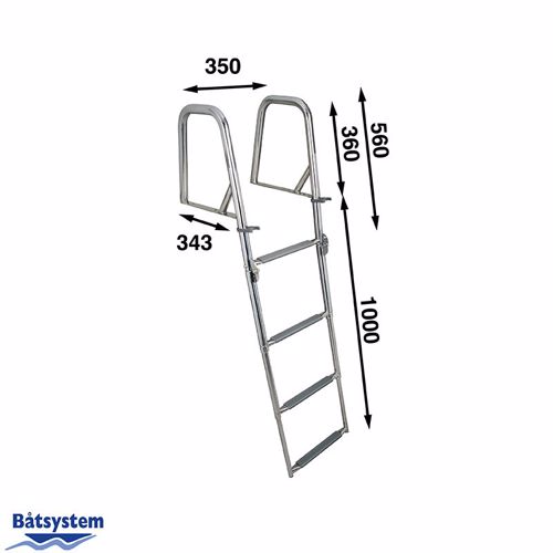 B&aring;tsystem RVS Zwemtrap, 4 Treden, BUT47 - 00302061 02 small - 00302061