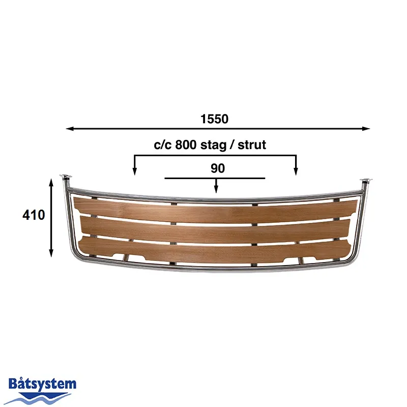 B&aring;tsystem Zeilbootplatform 155x41cm 35-serie PT1553530 - 00302098 3 - 00302098