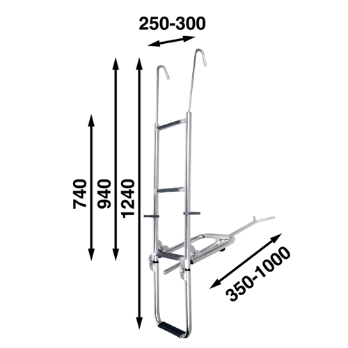 B&aring;tsystem Aluminium Boegtrap ST125AL - 00302207 02 small - 00302207