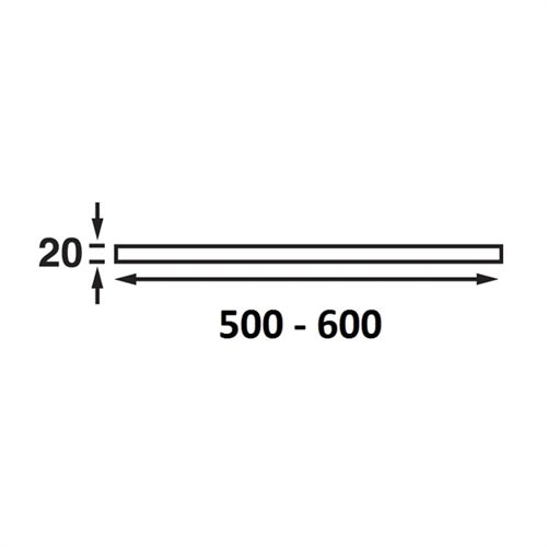 B&aring;tsystem U-Pro LED 500-600mm, met kastschakelaar - 00308467 02 small - 00308467