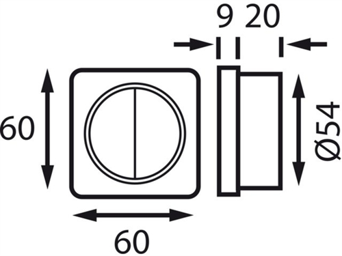 B&aring;tsystem dubbele schakelaar, wit - 00308672 02 small - 00308672