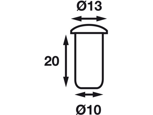 B&aring;tsystem Dot LED transparant wit, 12V-0,15W, IP66 - 00308762 02 small - 00308762
