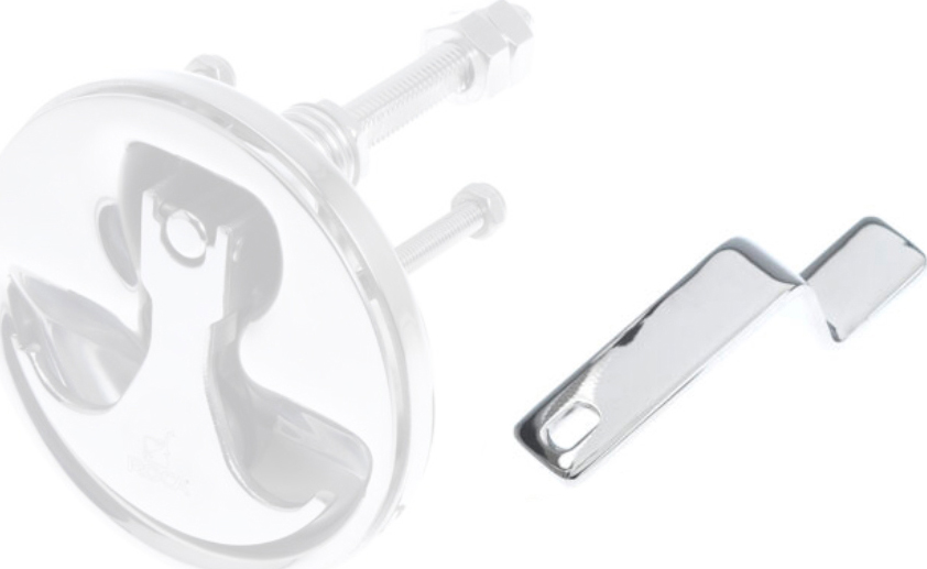 Roca Rvs schoot, geprofileerd 90mm, tbv 00309321/00308904 - 00308902 5 - 00308902