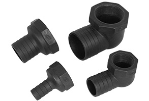 Kunststof adapter recht 1 inch, 1 inch slang - 00308939 01 small - 00308939