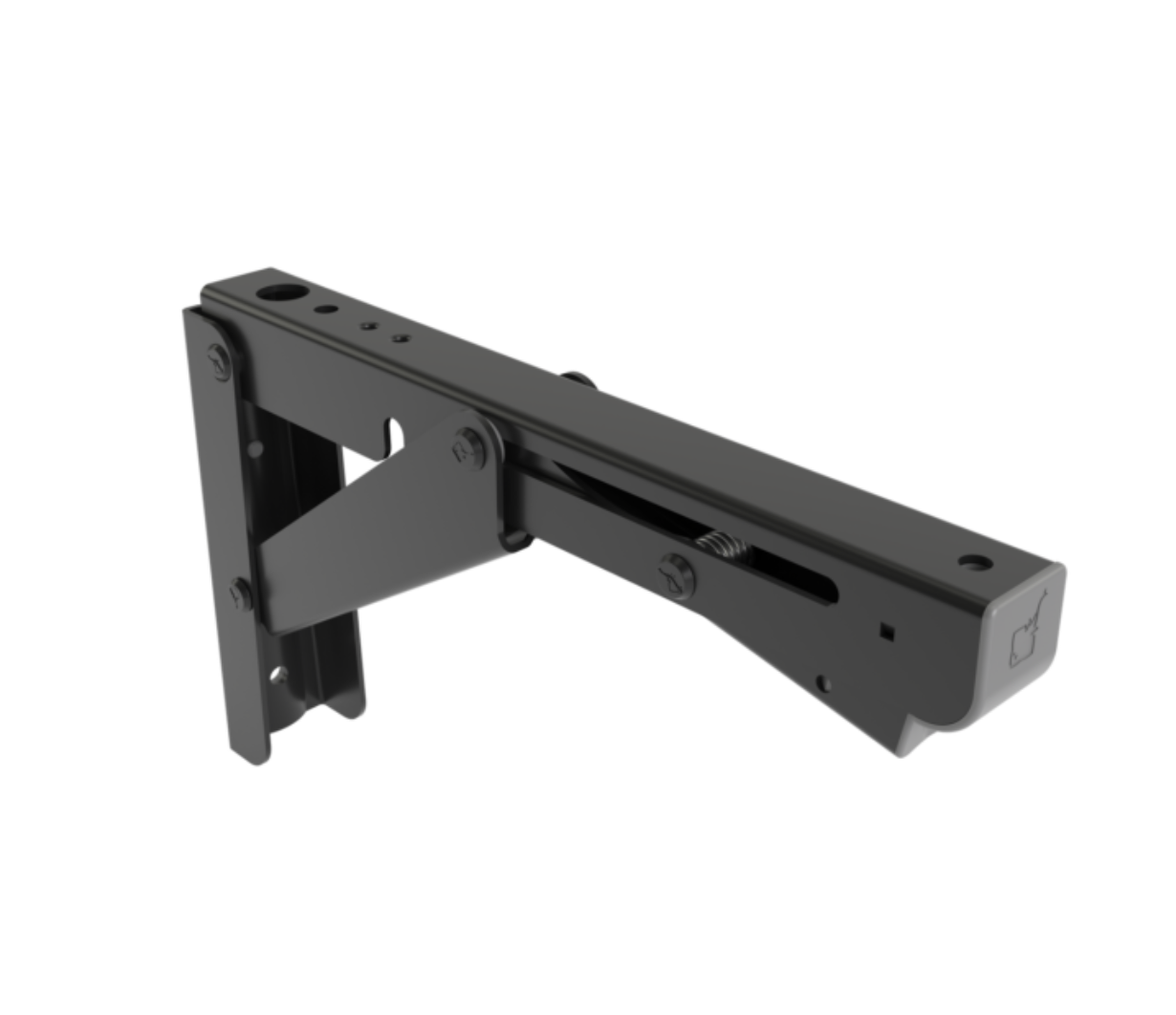 Roca Robust M rvs zwart opklapbare steun - 00308964 1 - 00308964