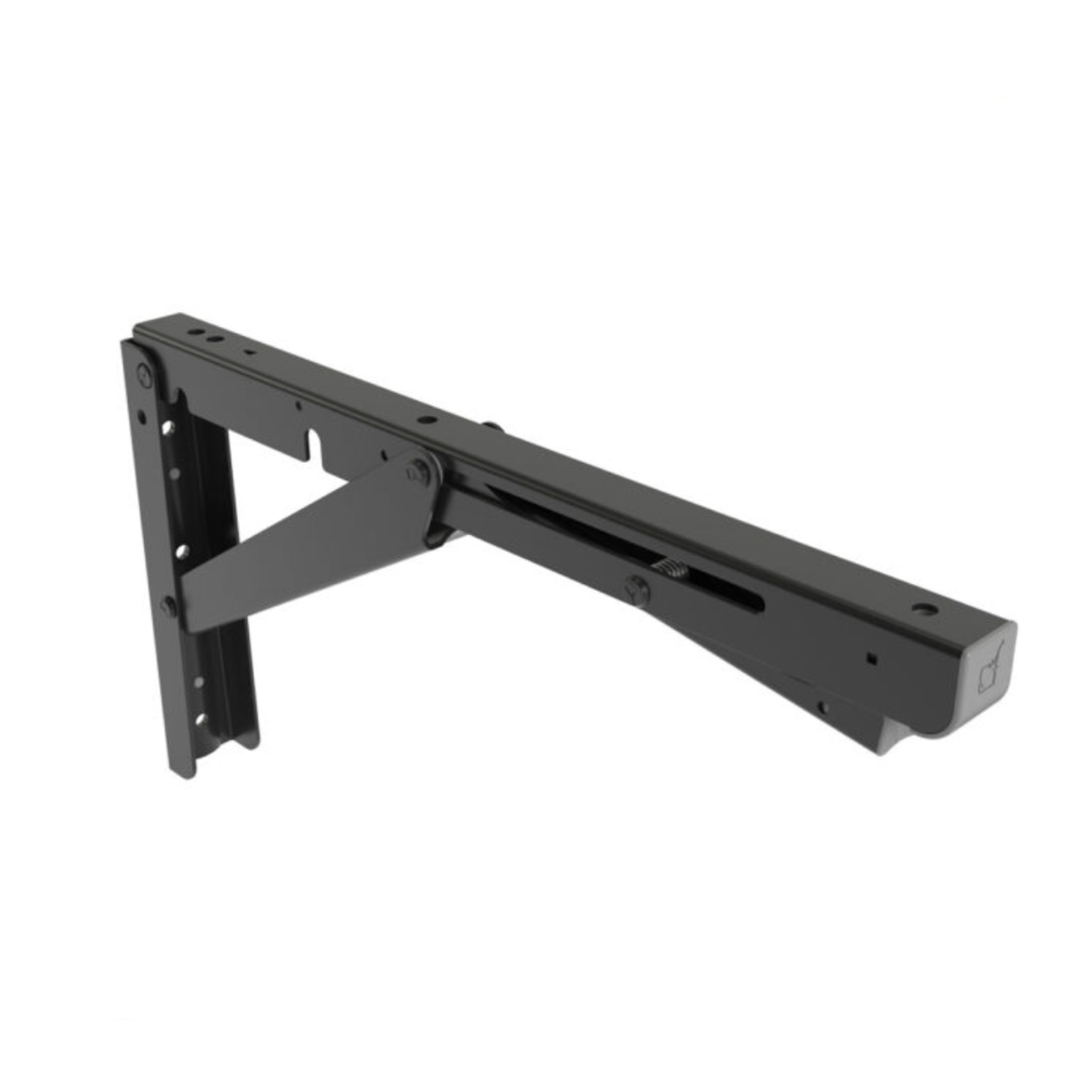Roca Robust L rvs zwart opklapbare steun - 00308965 1 - 00308965