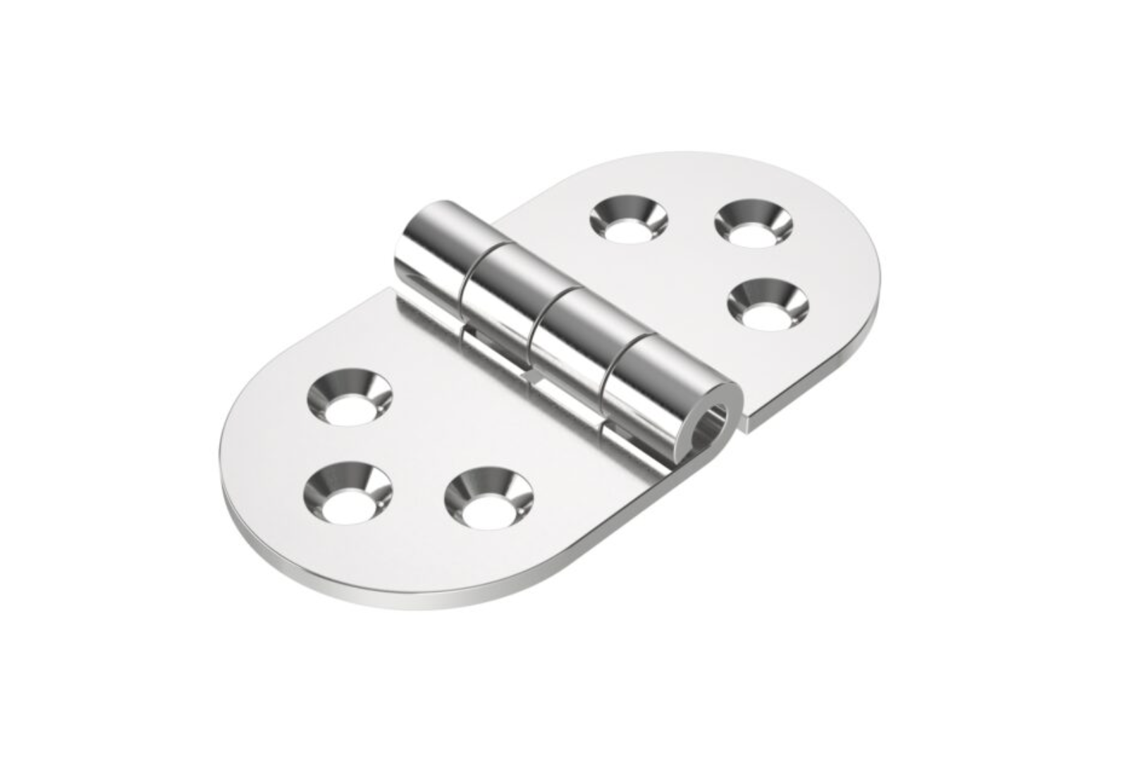 Roca vlakscharnier rond RVS 78 x 38 mm 444020 - 00309028 1 - 00309028