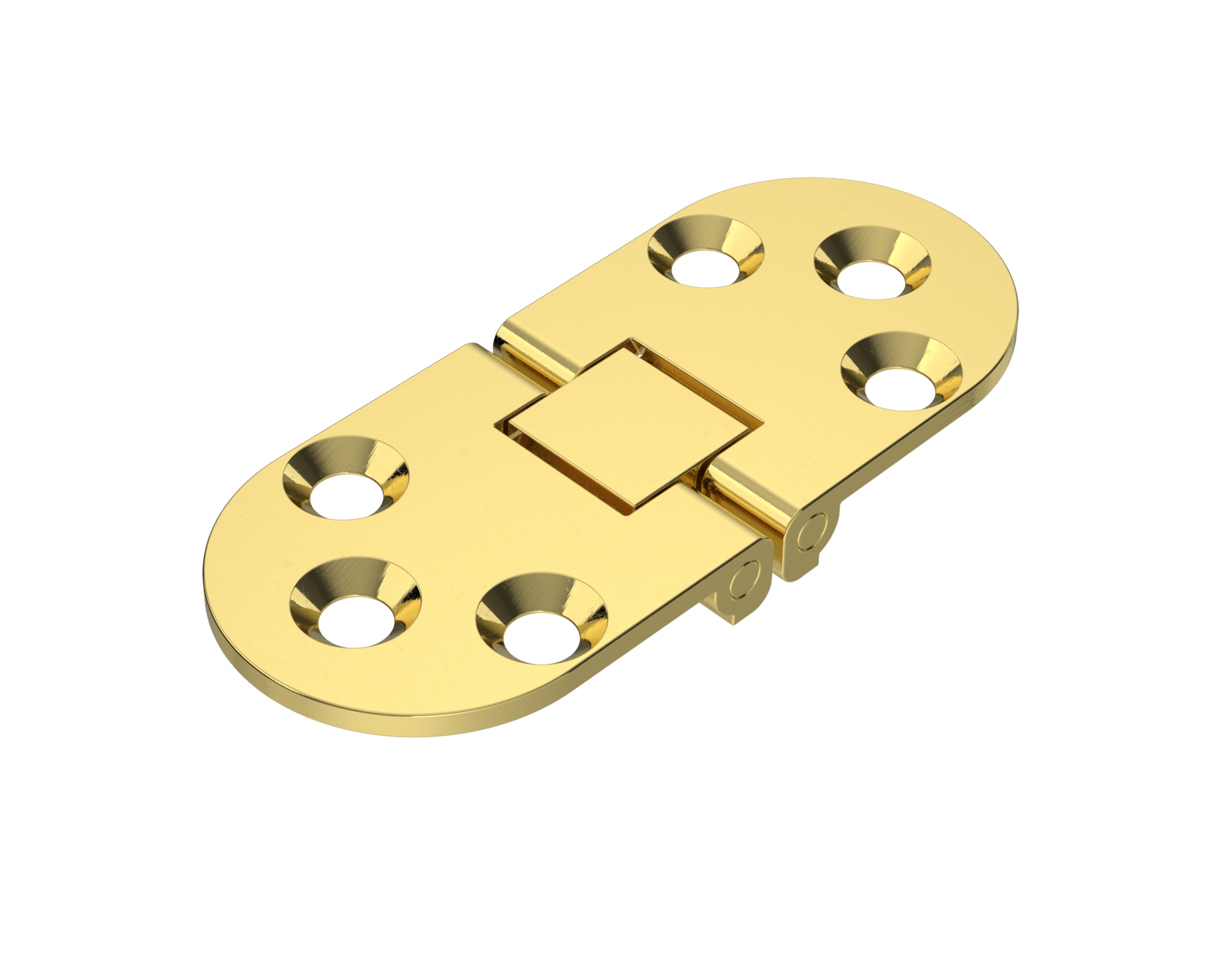 Roca tafelbladscharnier messing gepolijst 71 x 30 mm 440102 - 00309073 1 - 00309073
