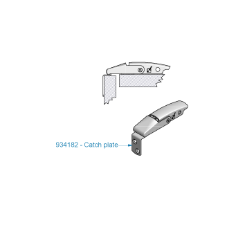 Roca Catchplate 415 90&deg; 316 EP - 00309204 02 - 00309204