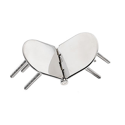 Roca vlakscharnier rond verdekt RVS 130 x 60 mm verdekt 449029 - 00309332 1 - 00309332