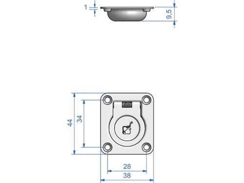 RVS luikring 44 x 38 - 00309340 2 - 00309340