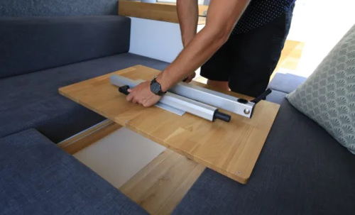 Lagun Kuiptafel onderstel, 500mm poot, alu geanodiseerd - 00309800 06 small - 00309800