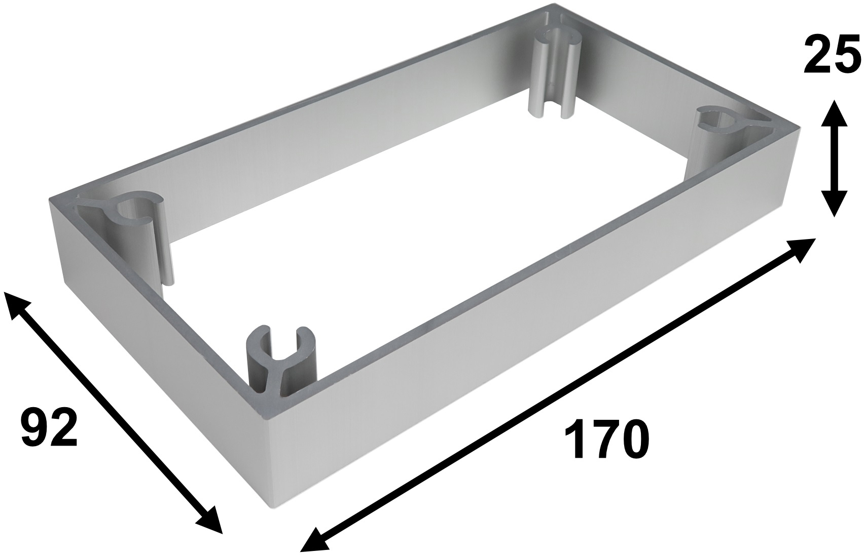 Lagun Opbouwbracket verlenging, alu geanodiseerd - 00309829 03 - 00309829