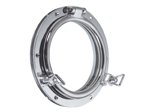 Ronde Patrijspoort 125mm, Messing Gepolijst - 00310219 01 small - 00310219