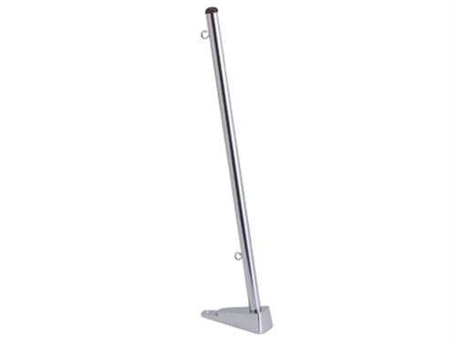 F + S Vlaggestok+basis, L=800mm, diameter 20mm, dekmontage - 00310252 01 small - 00310252