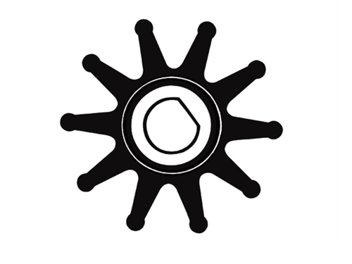 9200-0023B Jabsco Impeller B40,5xH19 As 8 Enkel Plat 10-Blads - 00320270 01 small - 00320270