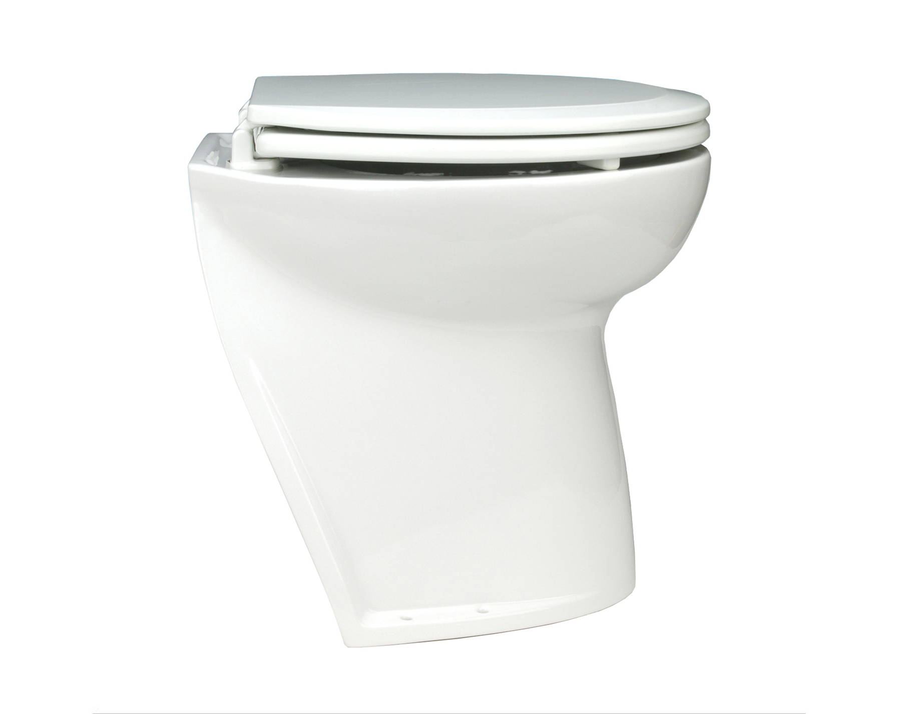 58220-3024 Jabsco De Luxe 17" elektr. toilet 24V, schuin met spoelwaterpomp, soft closing - 00320729 1 - 00320729
