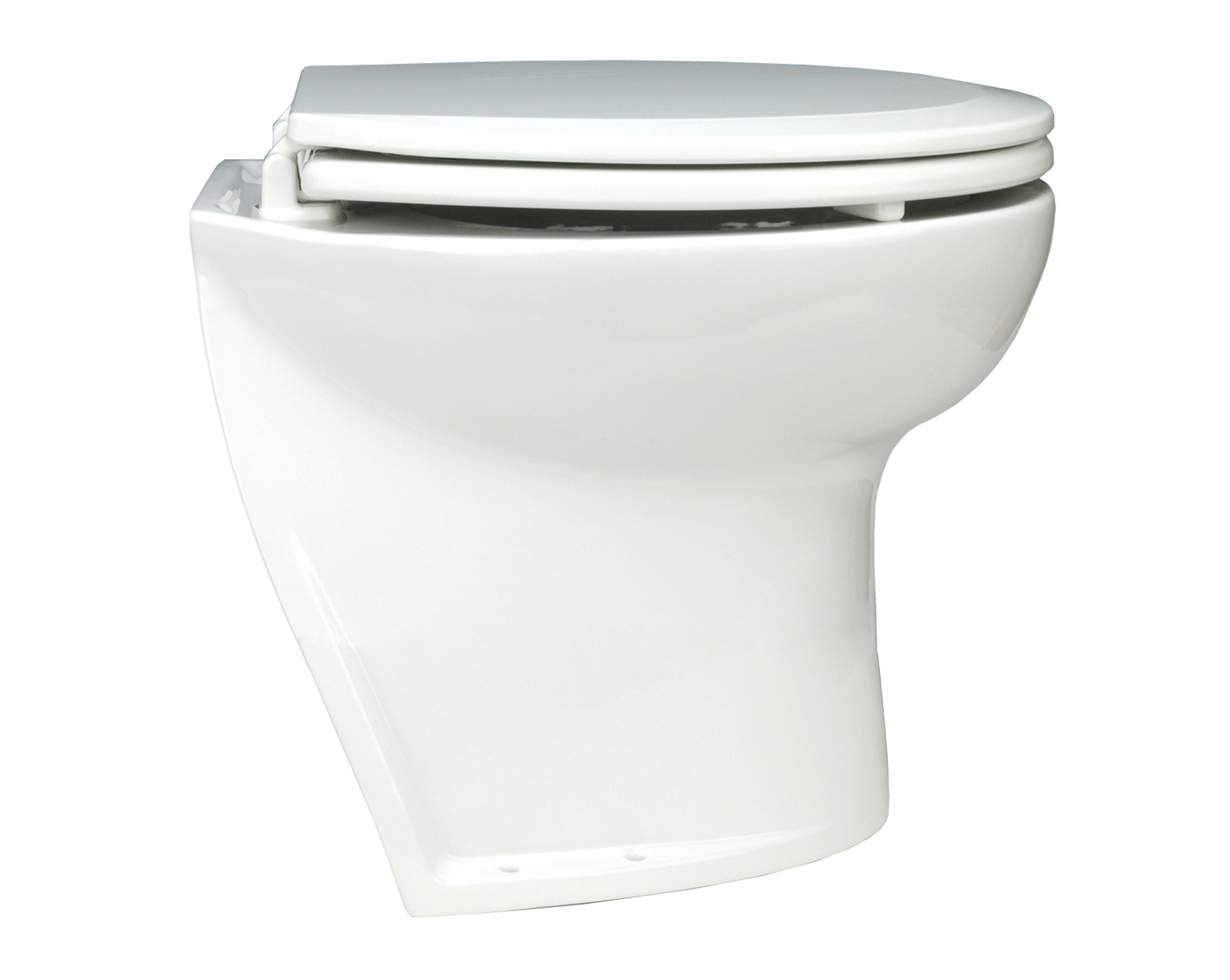 58260-3012 Jabsco De Luxe 14" elektr. toilet 12V, schuin met spoelwaterpomp, soft closing - 00320734 1 - 00320734