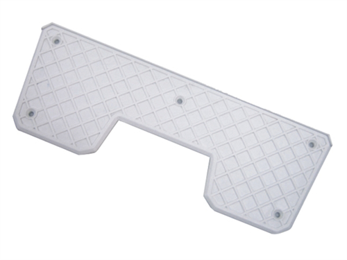 Spiegelbeschermplaat, wit, L270xB100xD5mm - 00329736 04 small - 00329736