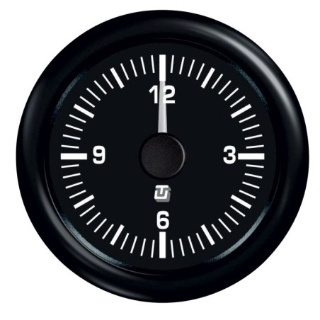 Uflex Ultra Black Quartz analog clock - 00331112 01 - 00331112