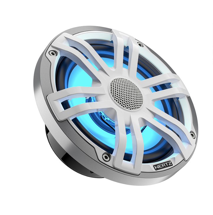 Hertz HEX 6.5 S-LD-SW - 6.5" Marine Sport coax speakers wit zilver RGB LED, set van 2 - 00380017 1 - 00380017