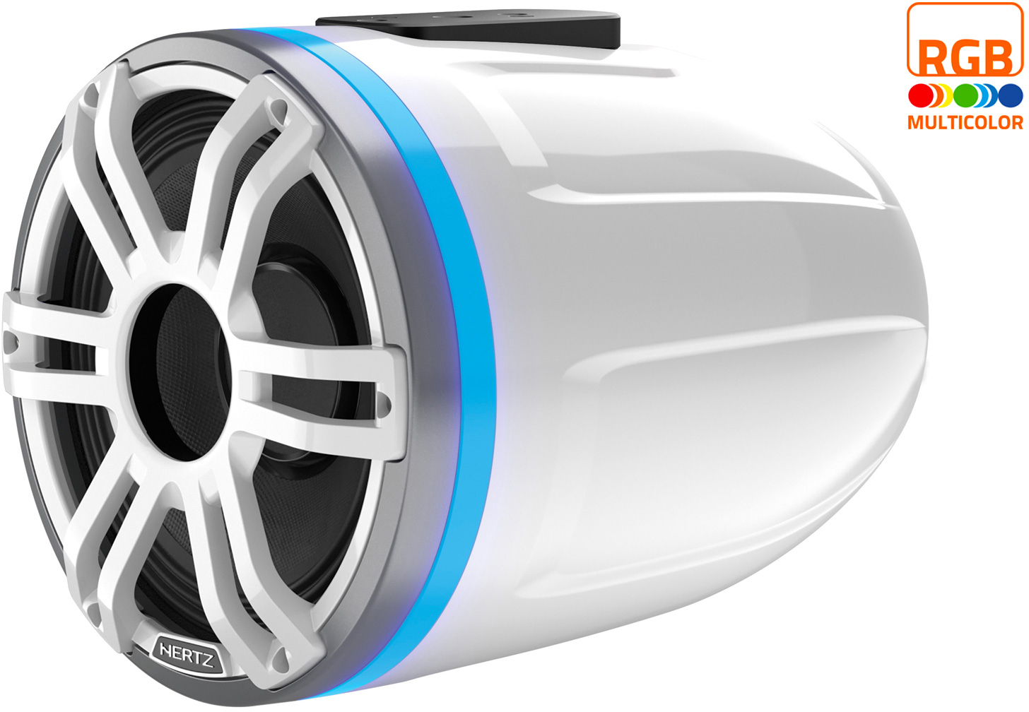 Hertz HTX 8H S-FL-SW - 8" Marine Tower Sport speaker wit RGB LED, vlakke montage, enkel, 400 Watt - 00380066 01 - 00380066
