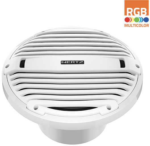 Hertz HMS 10 B2-LD-W - 10" Marine subwoofer 2 Ohm wit RGB LED - 00380140 01 - 00380140