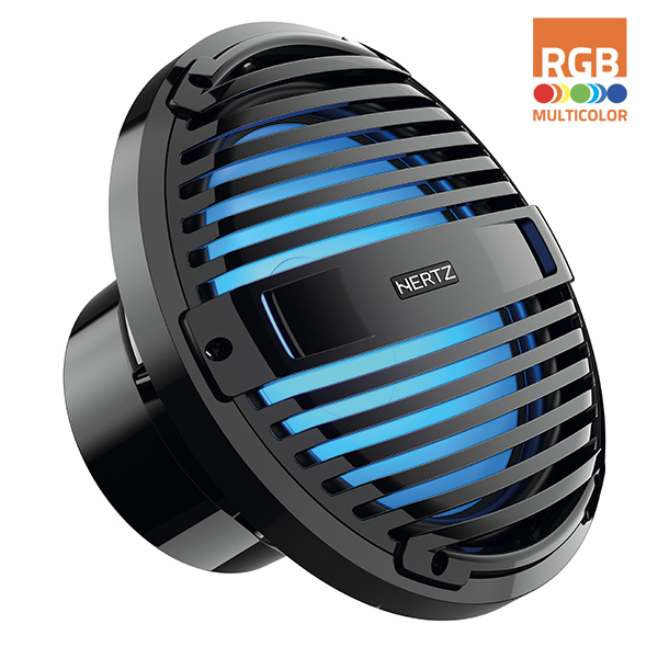 Hertz HMS 10 B2-LD-C - 10" Marine subwoofer 2 Ohm zwart RGB LED - 00380141 01 - 00380141