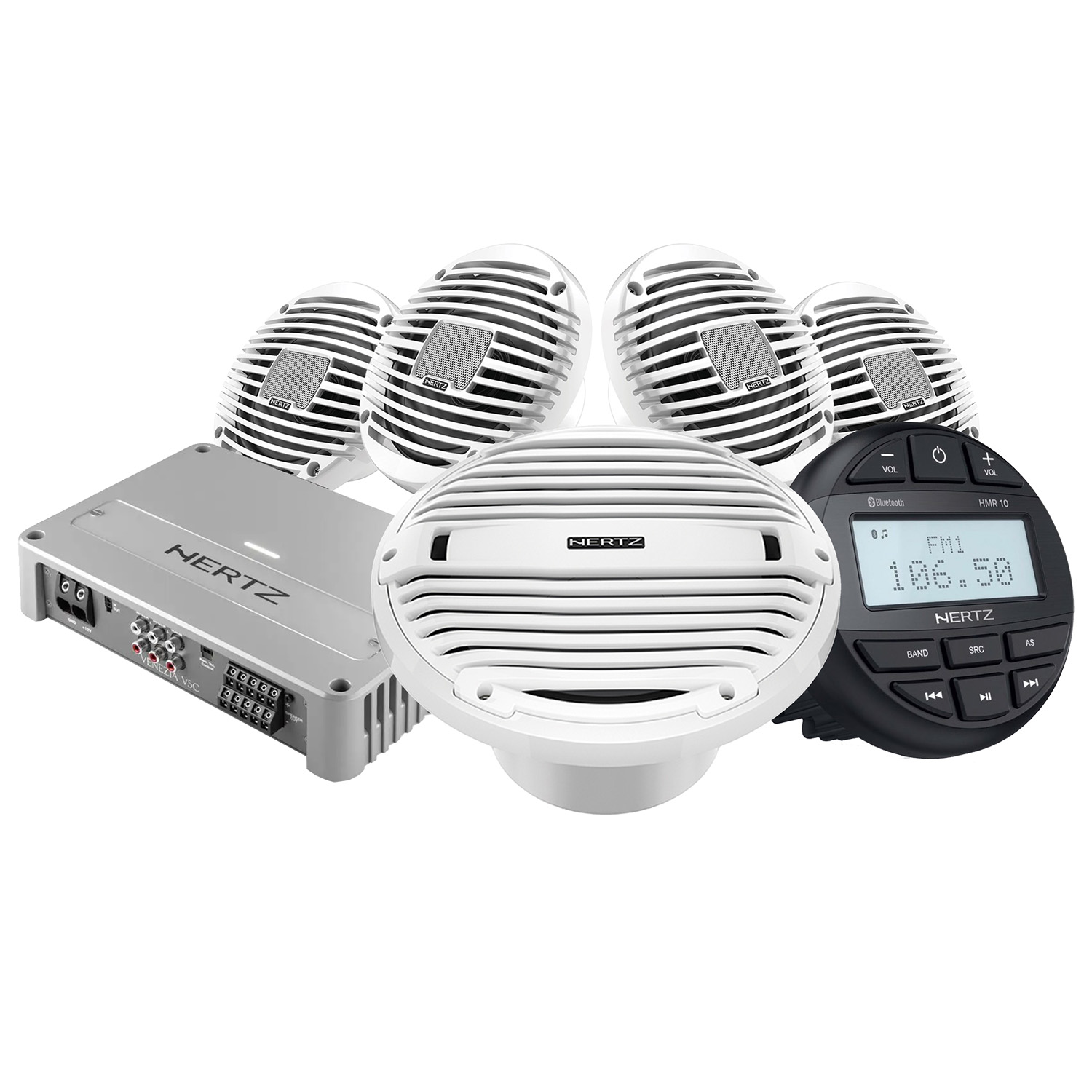 HERTZ KIT HMR10 HEX6.5 HMS10 Wit V5C 12V - 00380201 1 - 00380201