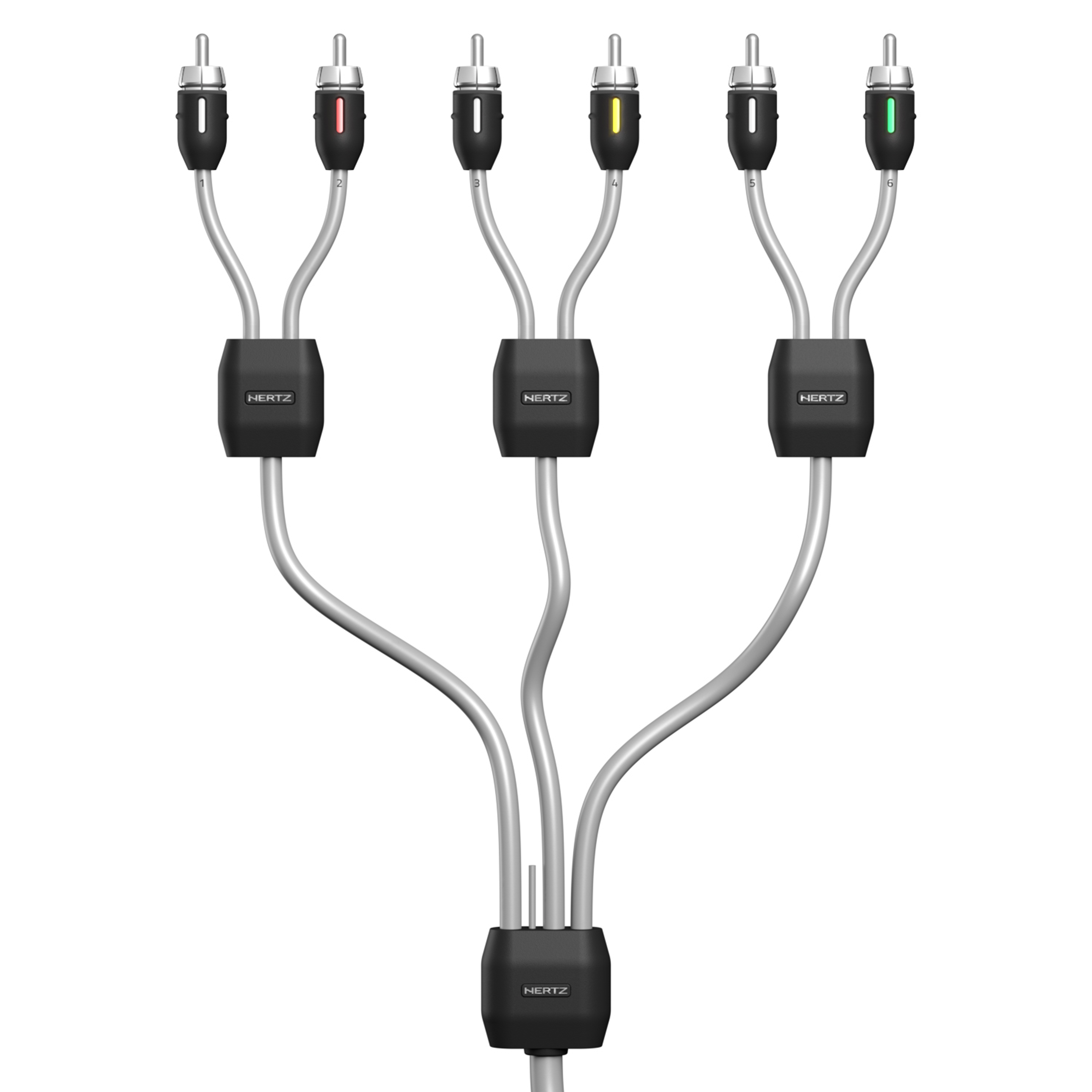 Hertz 6-kanaals RCA-kabel 100 cm, plus remote kabel - HMLC6 3 - 00380246 1 - 00380246