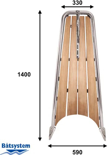 B&aring;tsystem Performance boegspriet Teak 1400mm + Code-0 kit, ankerrol PB11 - 00390051 4 - 00390052