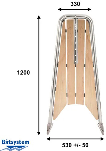 B&aring;tsystem Performance boegspriet Zwart 1200mm met ankerrolhouder P1308 - 00390053 8 - 00390050