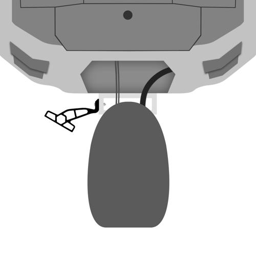 Minn Kota Raptor Jack Plate  2"-51 mm lengte, hoog 4"-100 mm zwart, links  - 00460063 03 small - 00460063