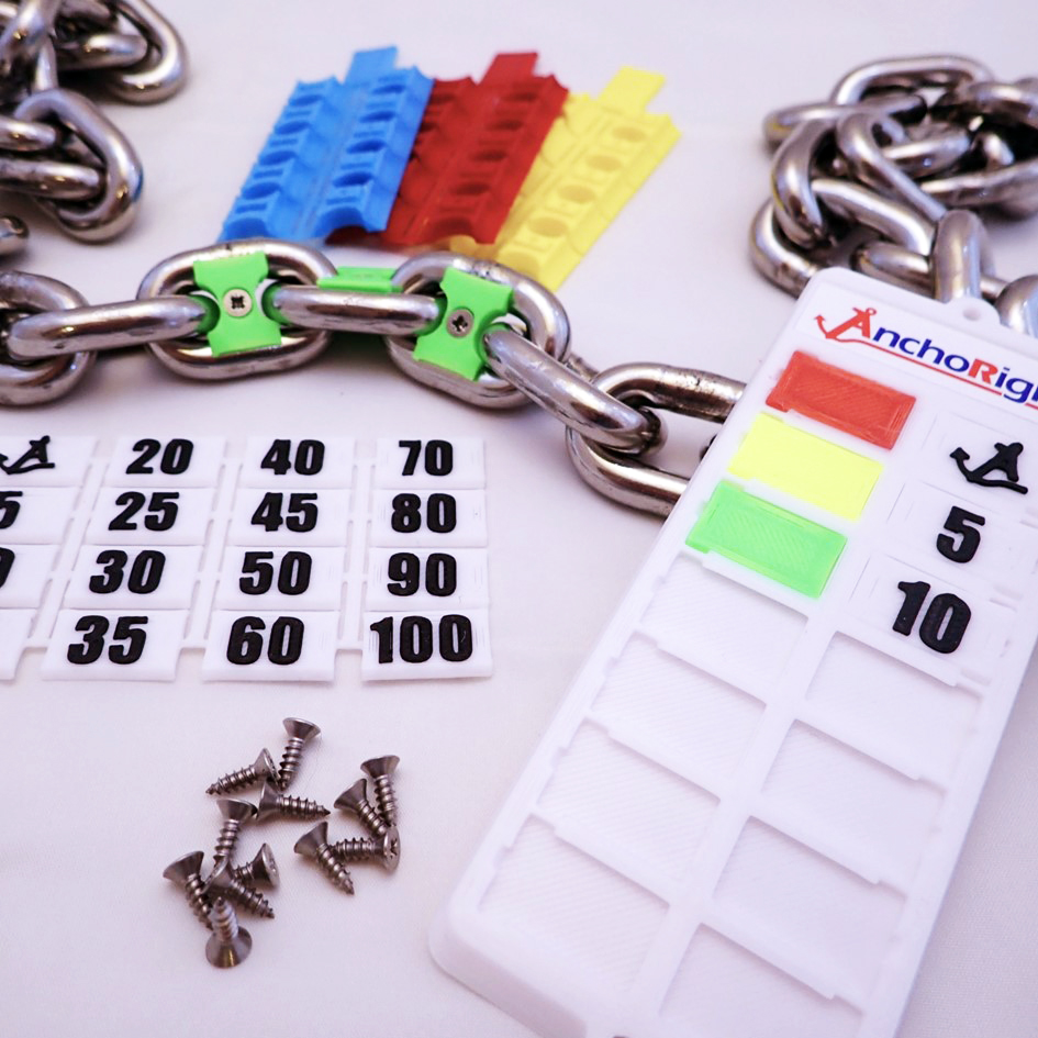 Anchoright kettingmarkeerset- 12mm ketting - 8 kleuren (40 markers) - 00500000 10 - 00500005