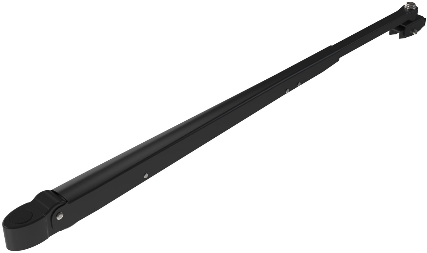 Roca Standaard wisserarm W25/38, Zwart/RVS 470-750mm - 00500968 01 - 00500968