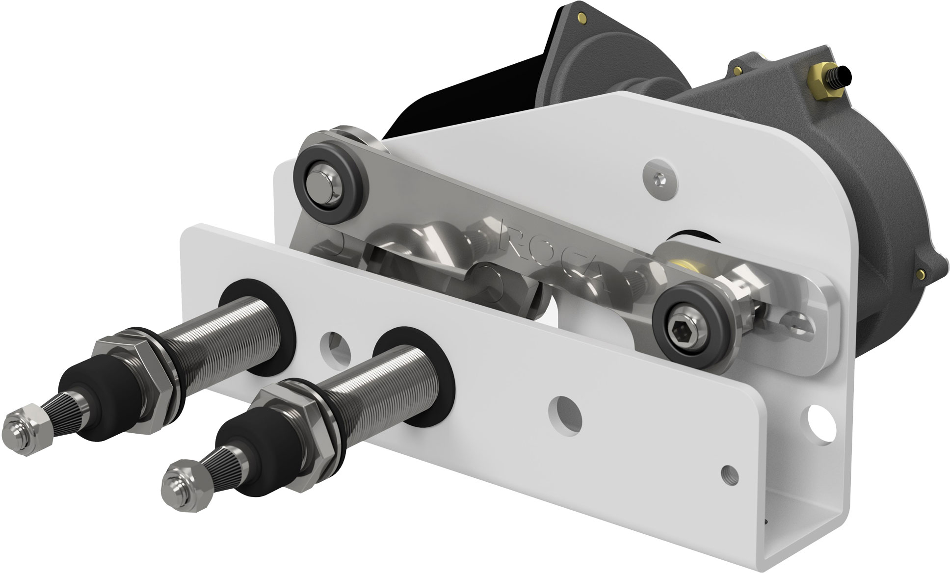 Ruitenwisser W38, 12V, 53mm wand, dubbele aandrijving - 00500980 2 - 00500981