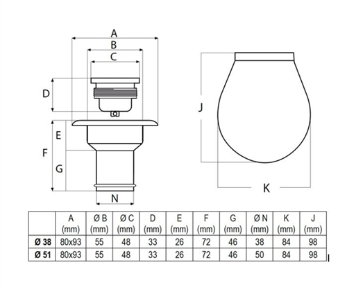Dekvuldop+Houder/Diesel, 38mm-Wit - 00558543 02 small - 00558543
