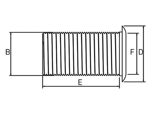 Nylon doorvoer 2", RVS flens L = 72mm - 00559045 02 small - 00559045