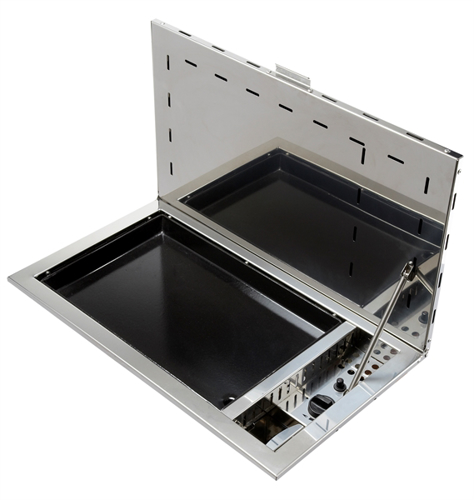 Force 10/ENO TRIBU RVS inbouw gasplancha met deksel - 00597141 01 small - 00597141