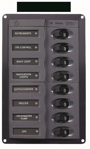Bep Schakelpaneel, 8 Schakelaars/12v, Verticaal - 00598612 01 small - 00598612