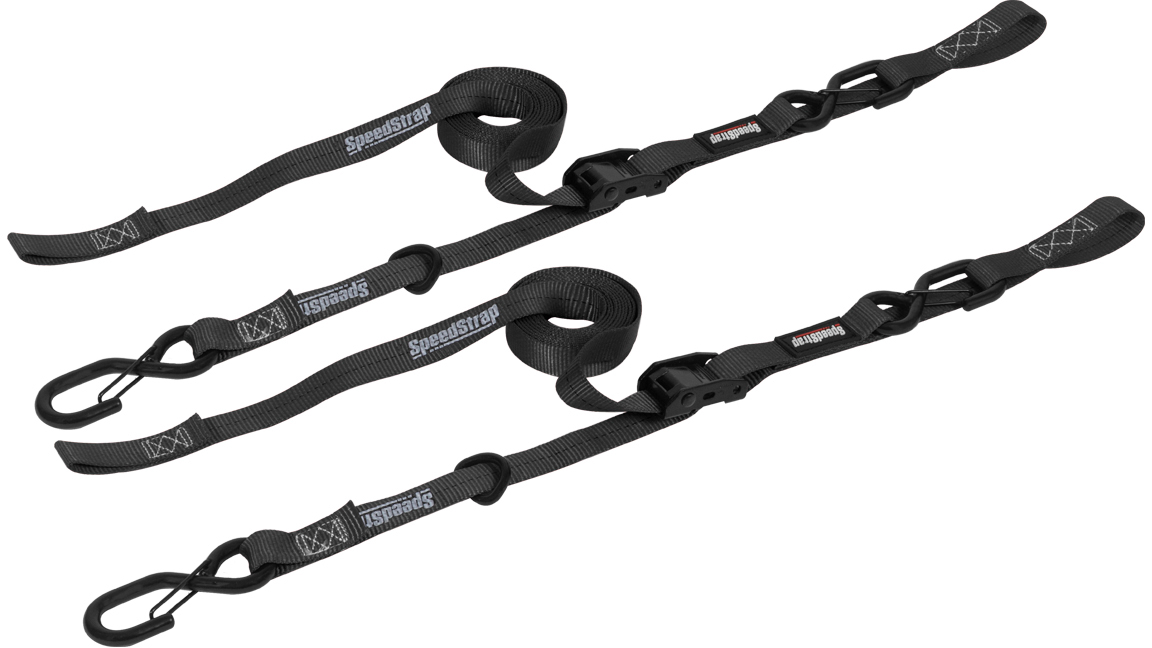 Speedstrap 25 mm Cam-Lock Tie-down, s-haken en lus, 300 cm, zwart, 2 st. - 00631014 2 - 00631014